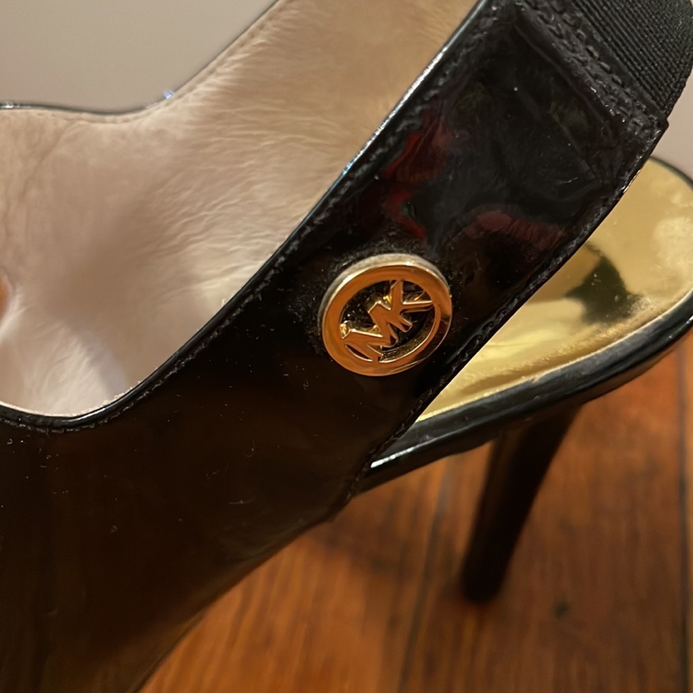 Michael Kors Patent Leather Slingback Heels - Picture 4 of 7
